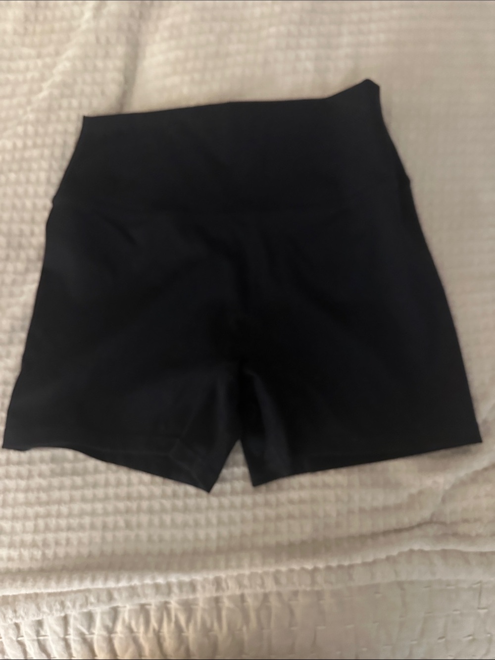 High-Waist Black Sculpting Women’s Shorts